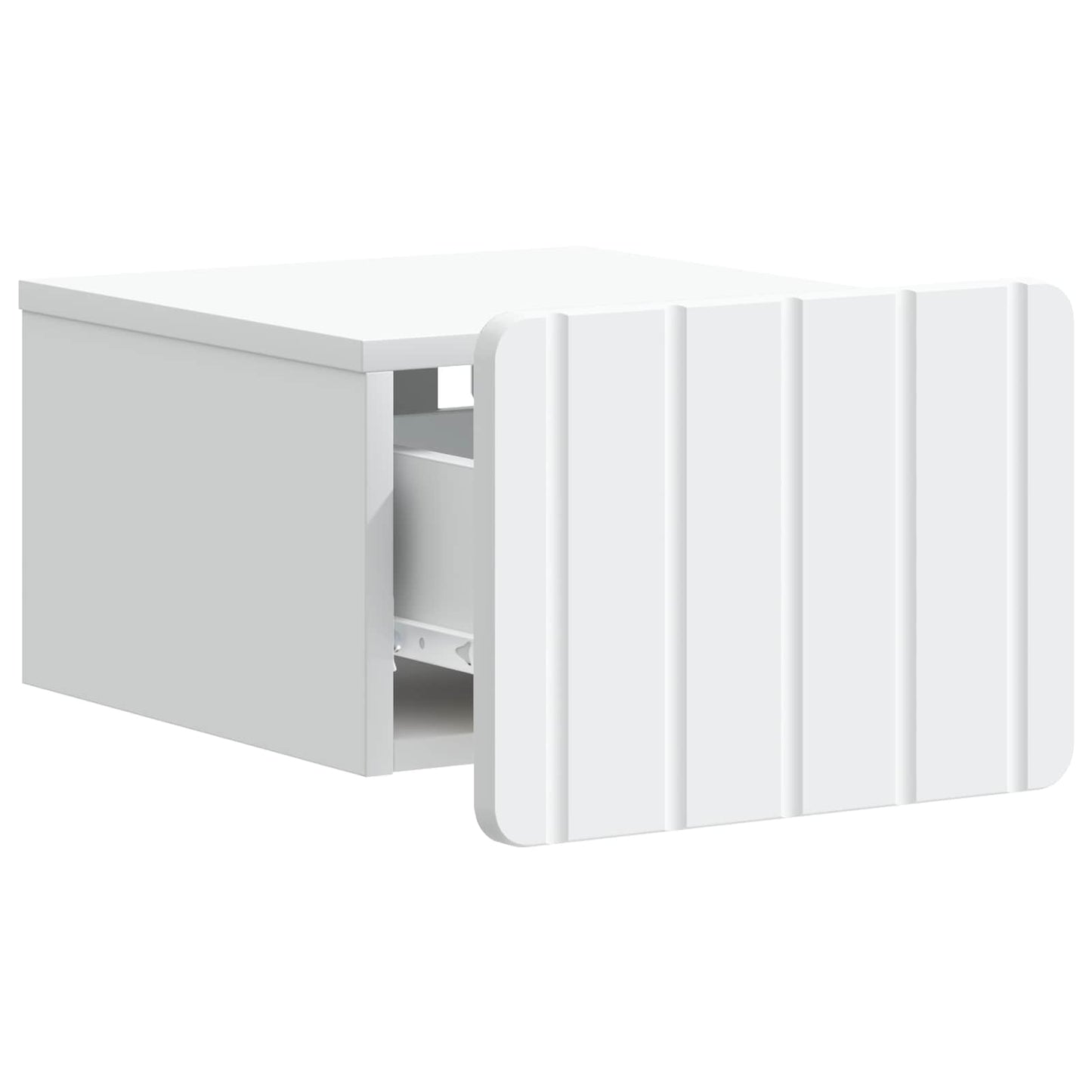 Mobiletto da notte a muro 2 pz Bianco 33 x 34,5 x 24 cm