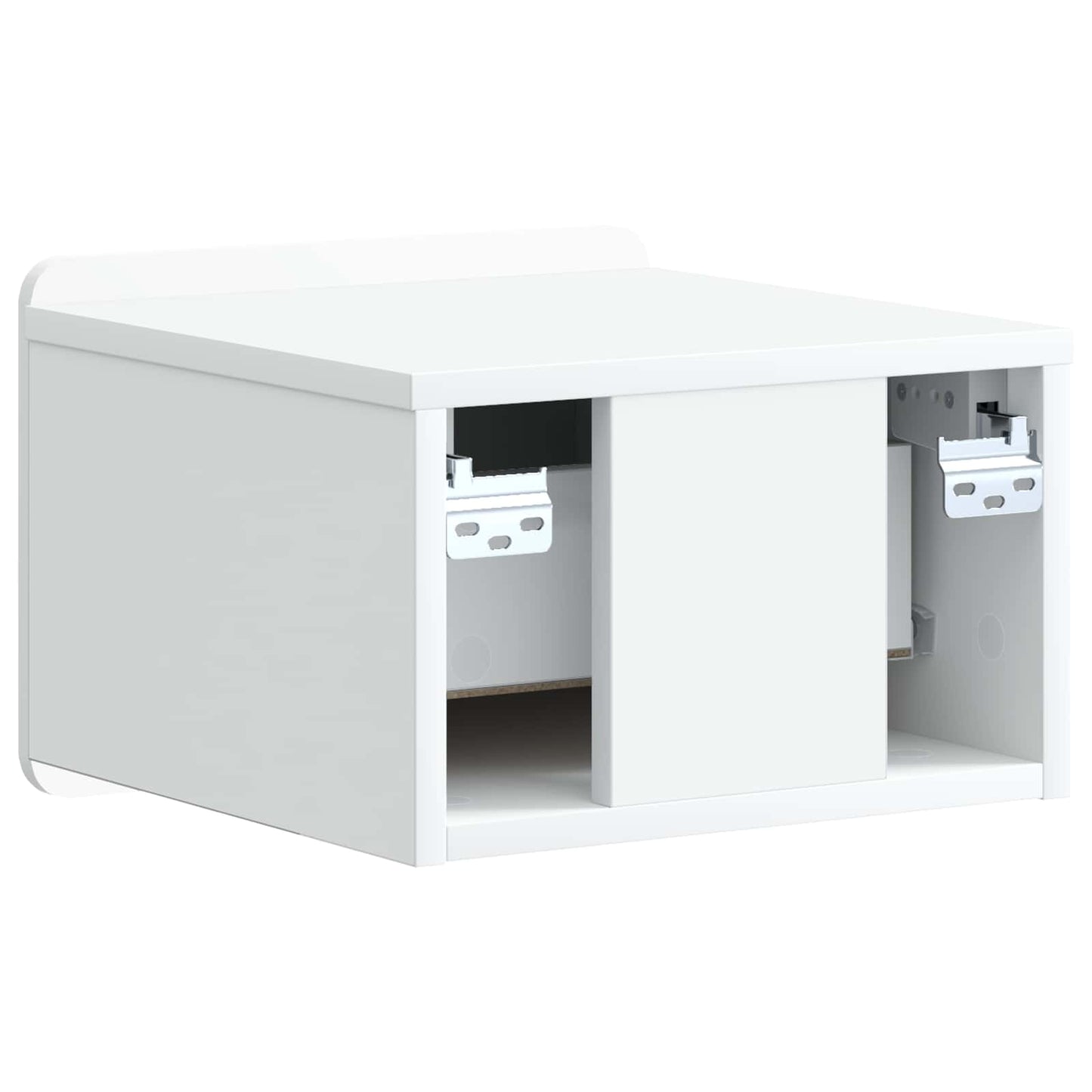 Mobiletto da notte a muro 2 pz Bianco 33 x 34,5 x 24 cm
