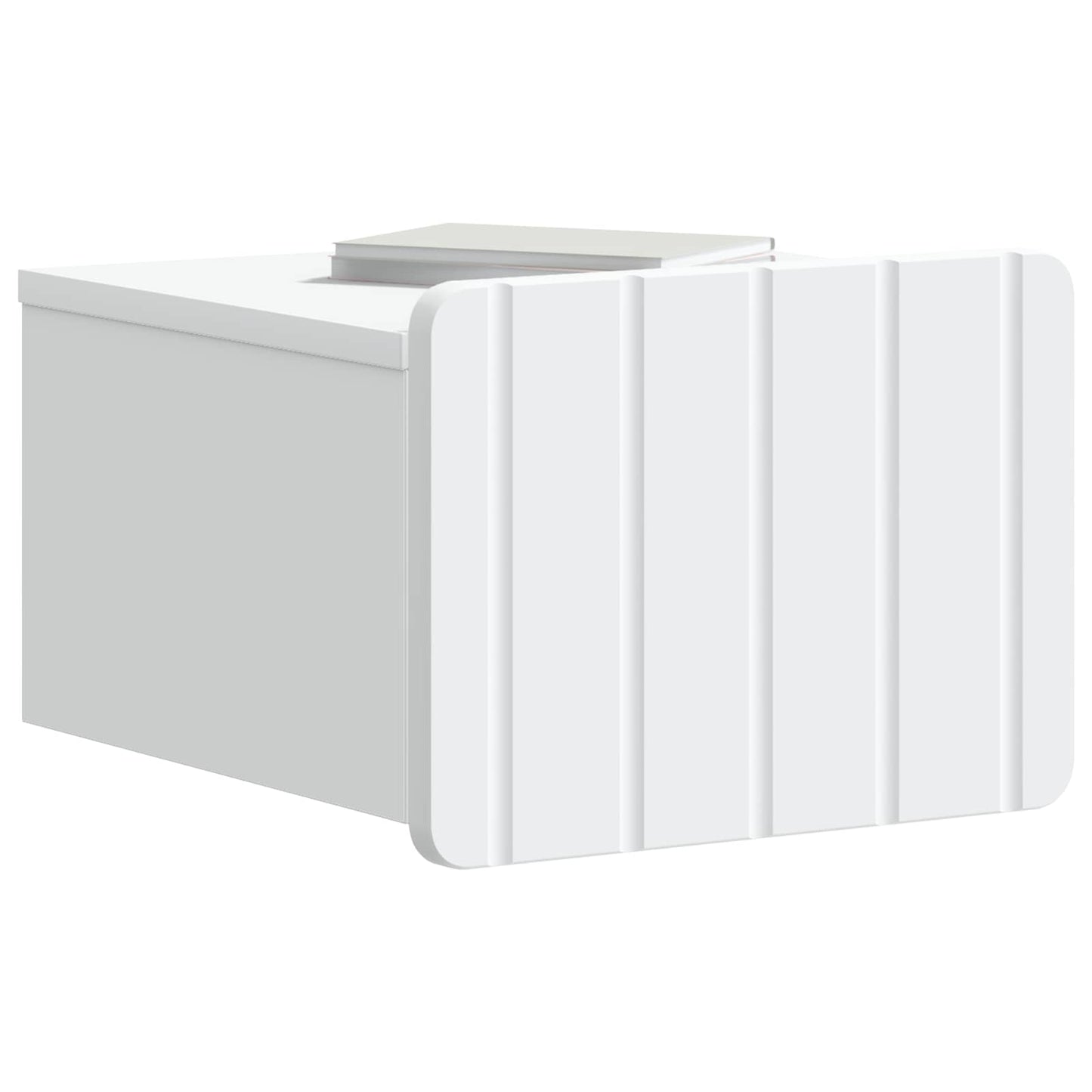 Mobiletto da notte a muro 2 pcs Bianco 33 x 34,5 x 24 cm