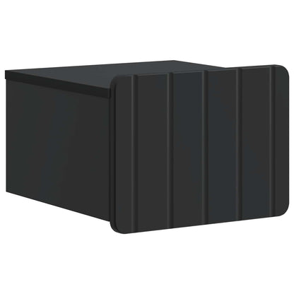 Mobiletto da notte a muro con cassetto Nero 33 x 34,5 x 24 cm | homemem39