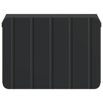 Mobiletto da notte a muro 2 pcs Nero 33 x 34,5 x 24 cm | homemem39