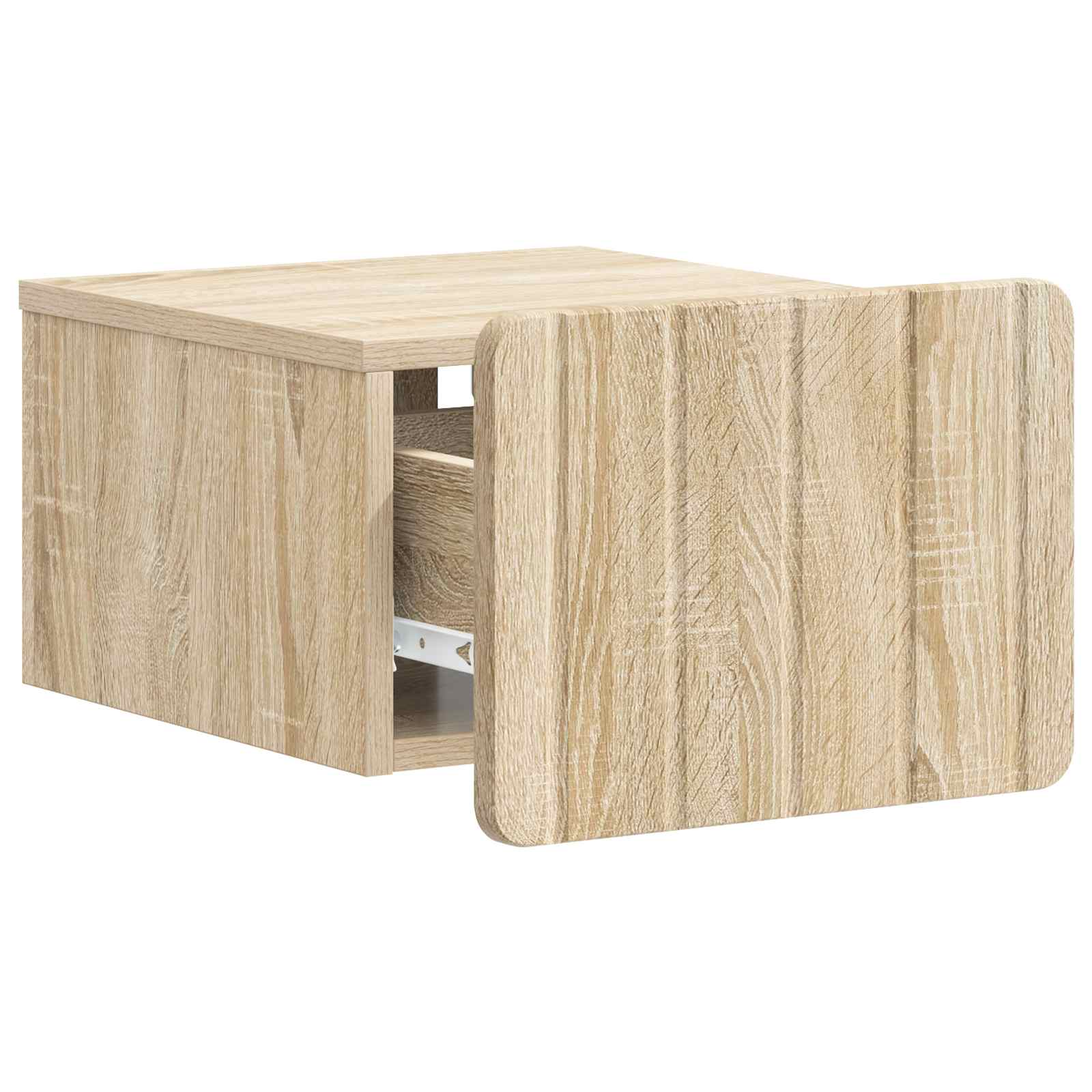 Mobiletto da notte a muro 2 pcs Rovere Sonoma 33 x 34,5 x 24 cm | homemem39