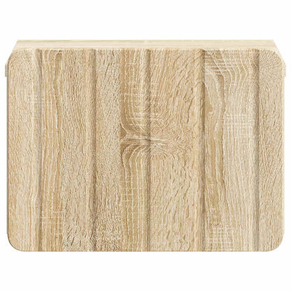 Mobiletto da notte a muro 2 pcs Rovere Sonoma 33 x 34,5 x 24 cm | homemem39
