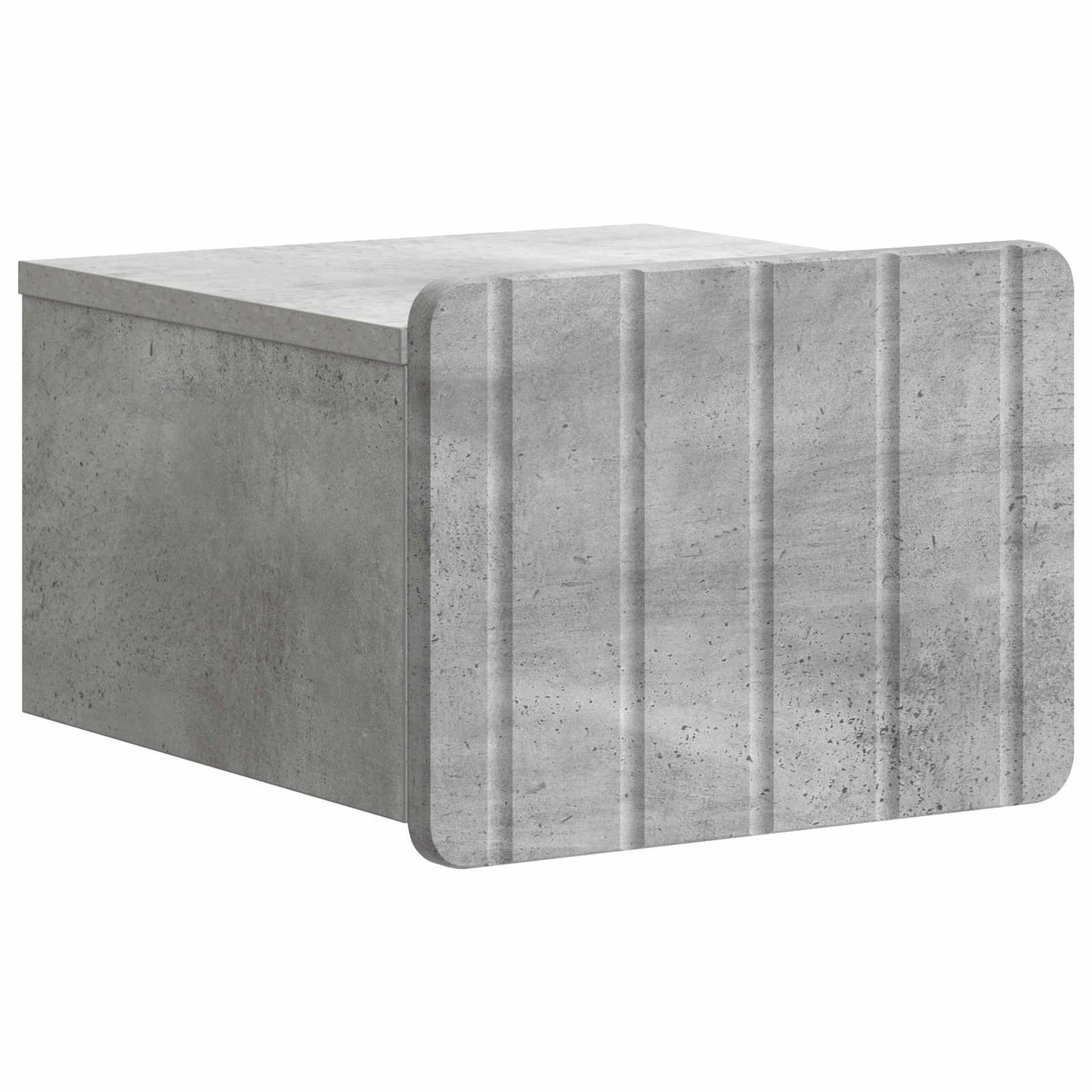 Mobiletto da notte a muro Grigio Cemento 33 x 34,5 x 24 cm | homemem39