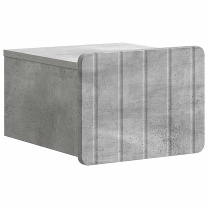 Mobiletto da notte a muro Grigio Cemento 33 x 34,5 x 24 cm