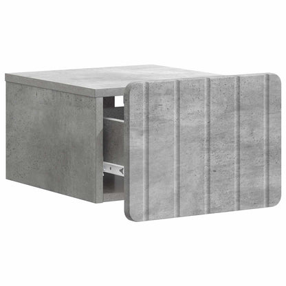 Mobiletto da notte a muro Grigio Cemento 33 x 34,5 x 24 cm | homemem39