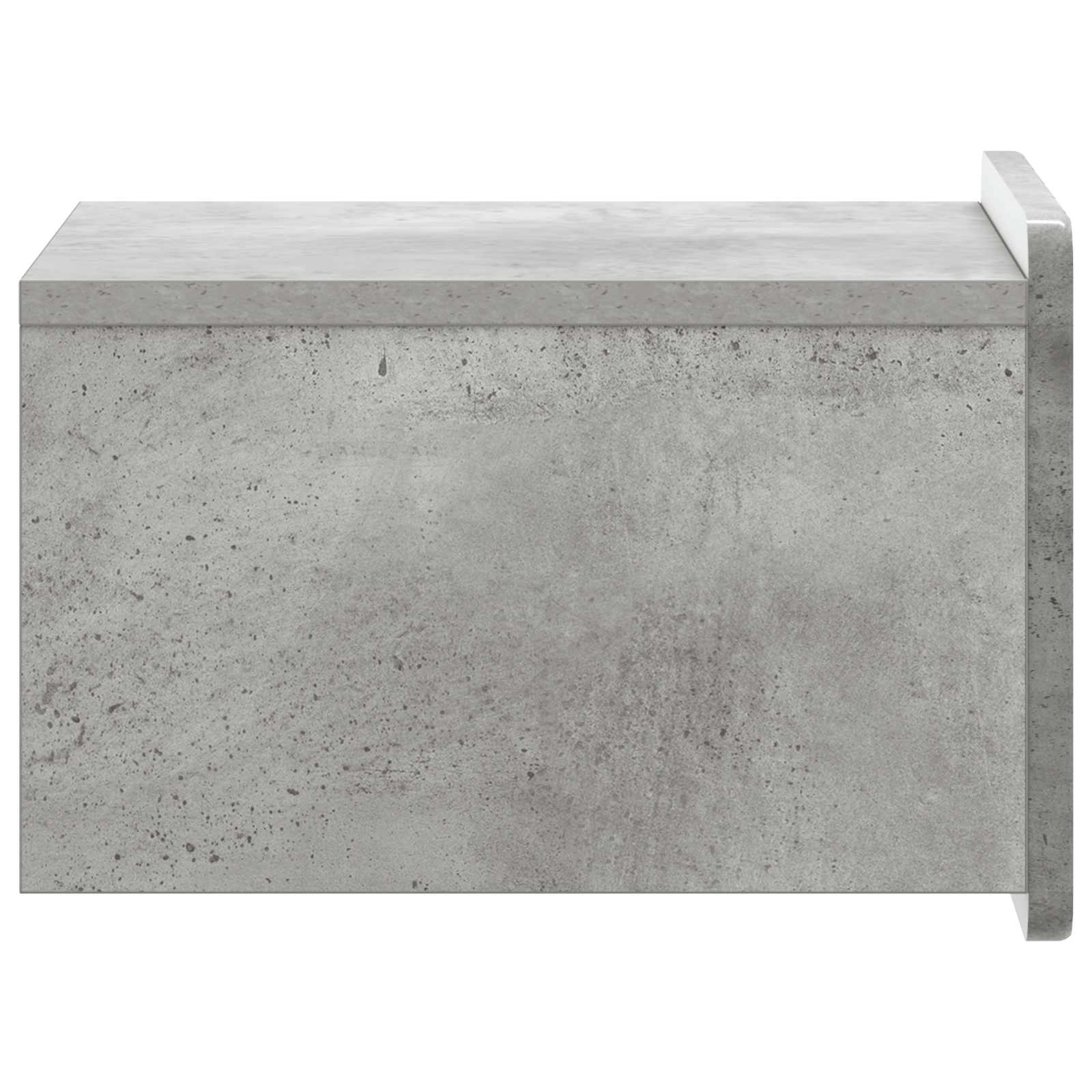 Mobiletto da notte a muro Grigio Cemento 33 x 34,5 x 24 cm | homemem39