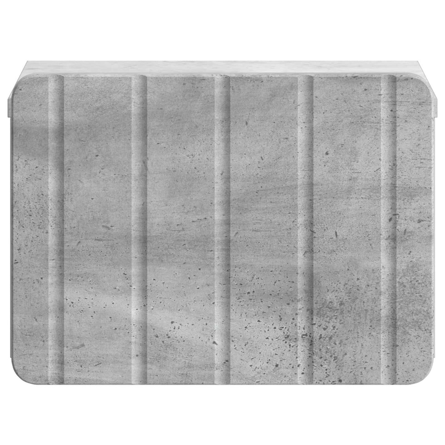 Mobiletto da notte a muro con cassetto 2 pcs Grigio Cemento