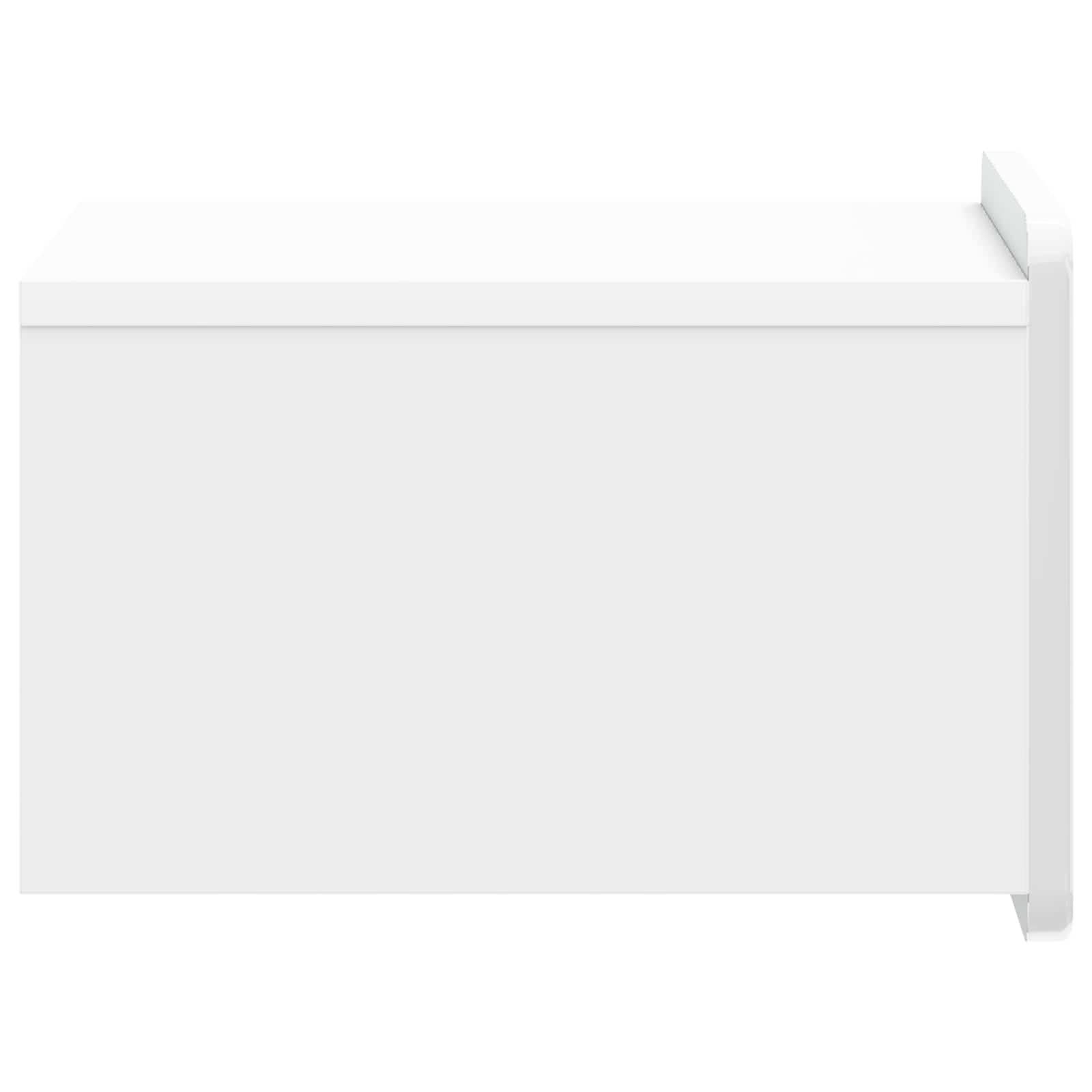 Mobiletto da notte a muro Bianco Lucido 33 x 34,5 x 24 cm | homemem39