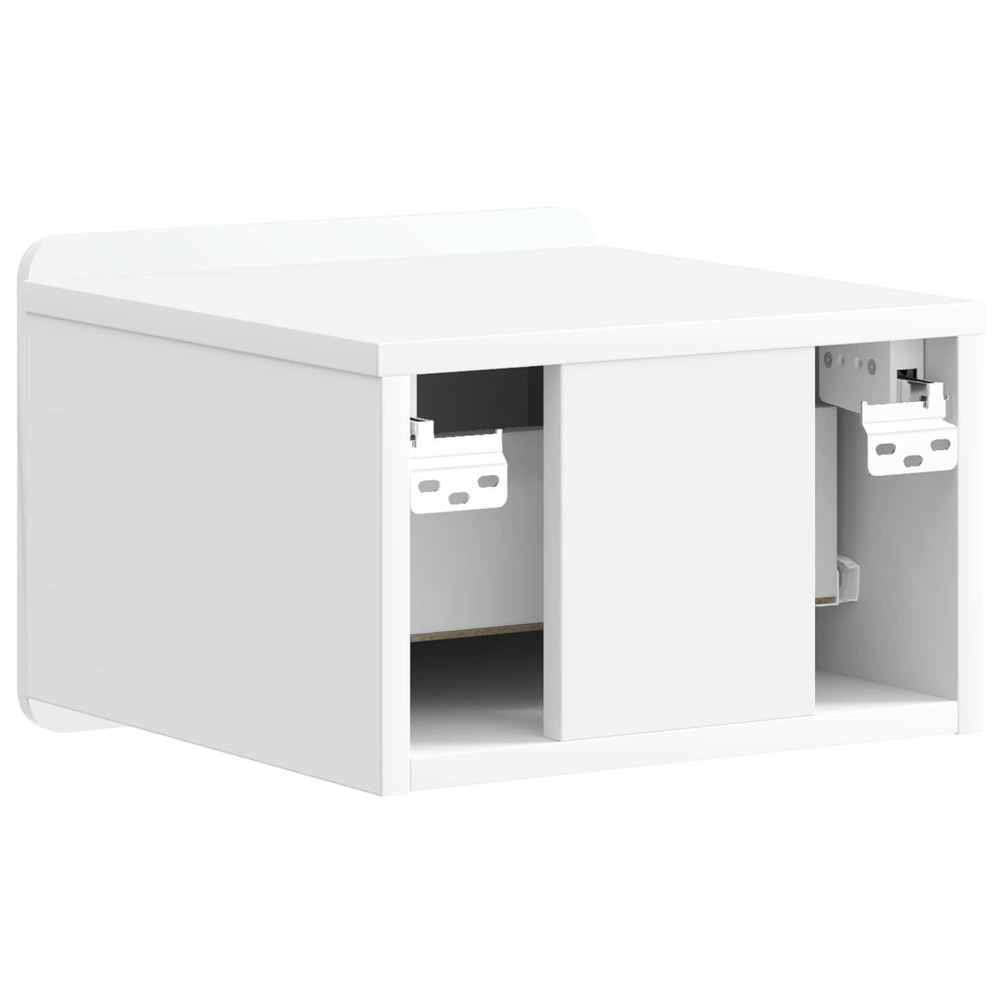 Mobiletto da notte a muro 2 pcs Bianco Lucido 33 x 34,5 x 24 cm | homemem39