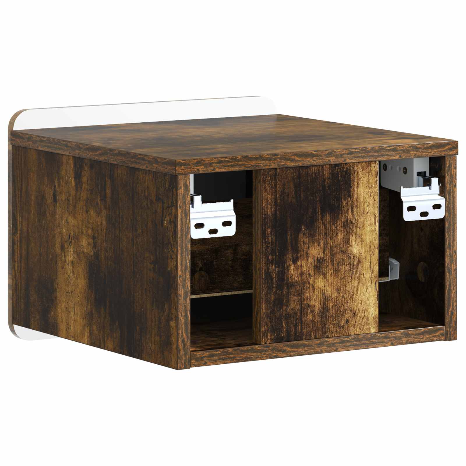 Mobiletto da notte a muro 2 pcs Rovere Fumo 33 x 34,5 x 24 cm | homemem39