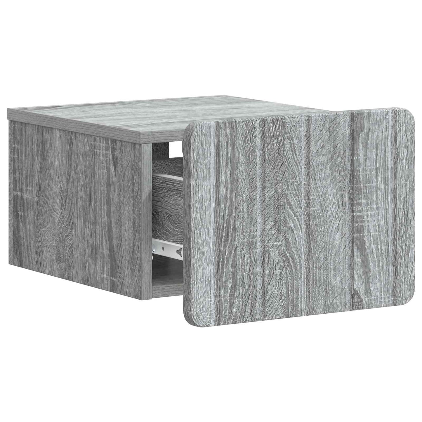 Mobiletto da notte a muro Grigio Sonoma 33 x 34,5 x 24 cm | homemem39