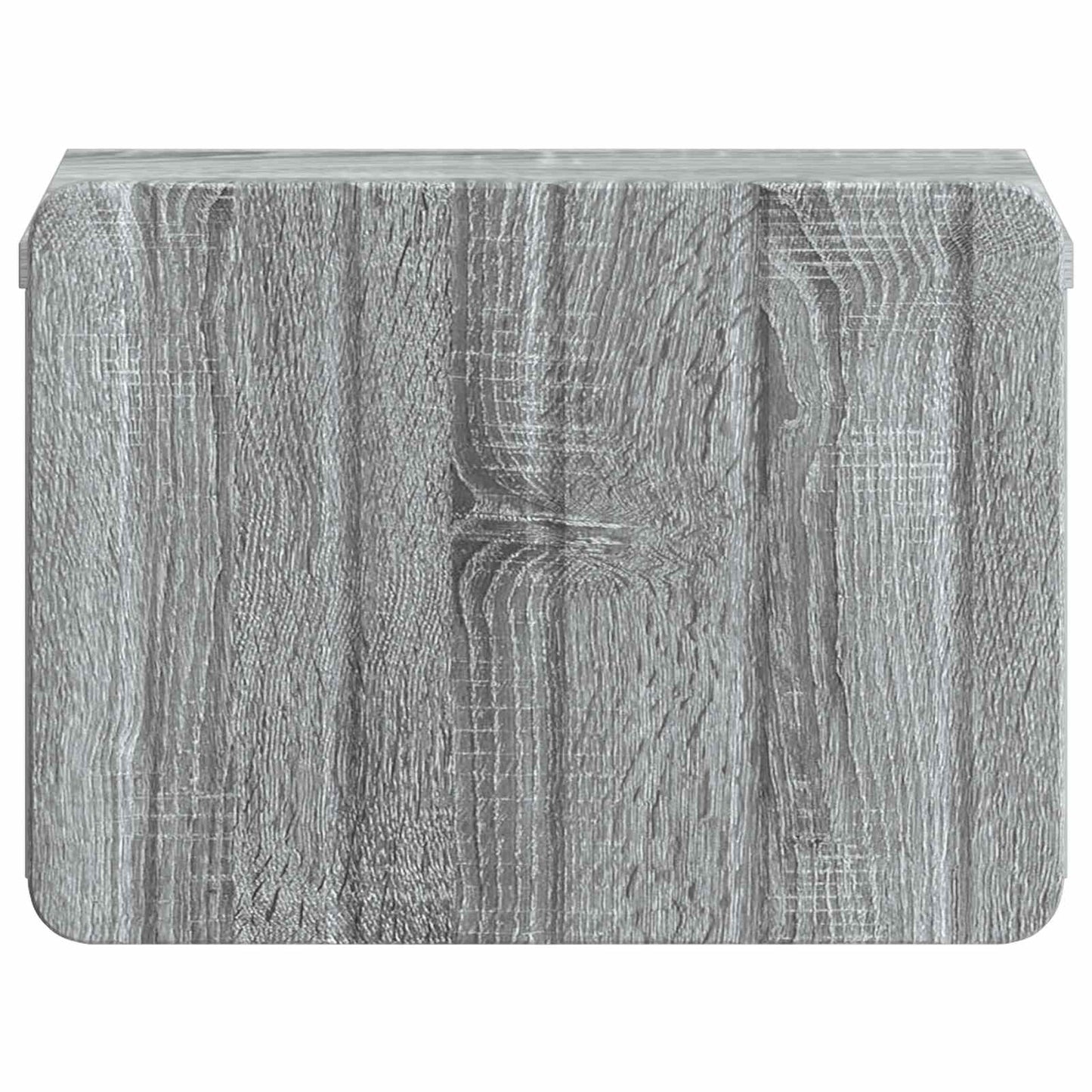 Mobiletto da notte a muro Grigio Sonoma 33 x 34,5 x 24 cm