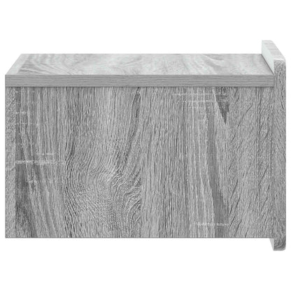 Mobiletto da notte a muro Grigio Sonoma 33 x 34,5 x 24 cm | homemem39