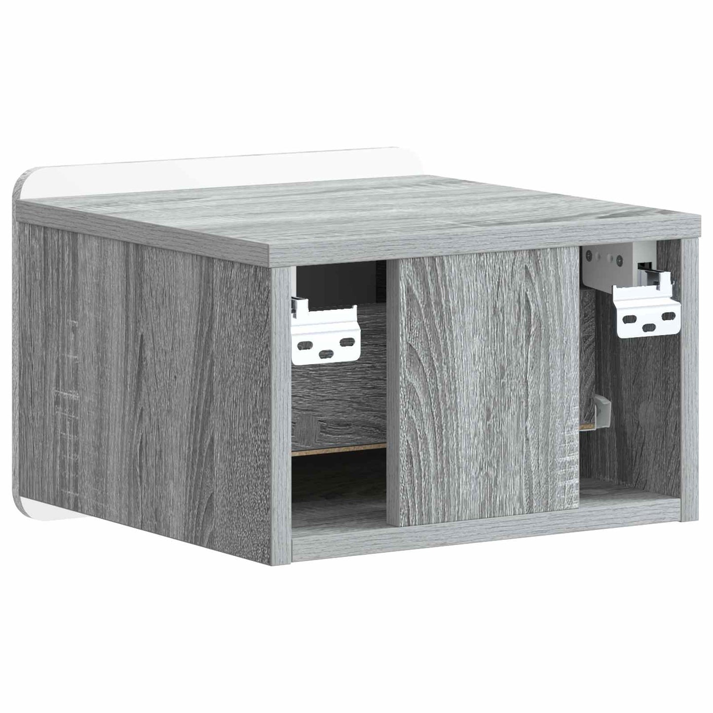 Mobiletto da notte a muro 2 pcs Grigio Sonoma 33 x 34,5 x 24 cm | homemem39