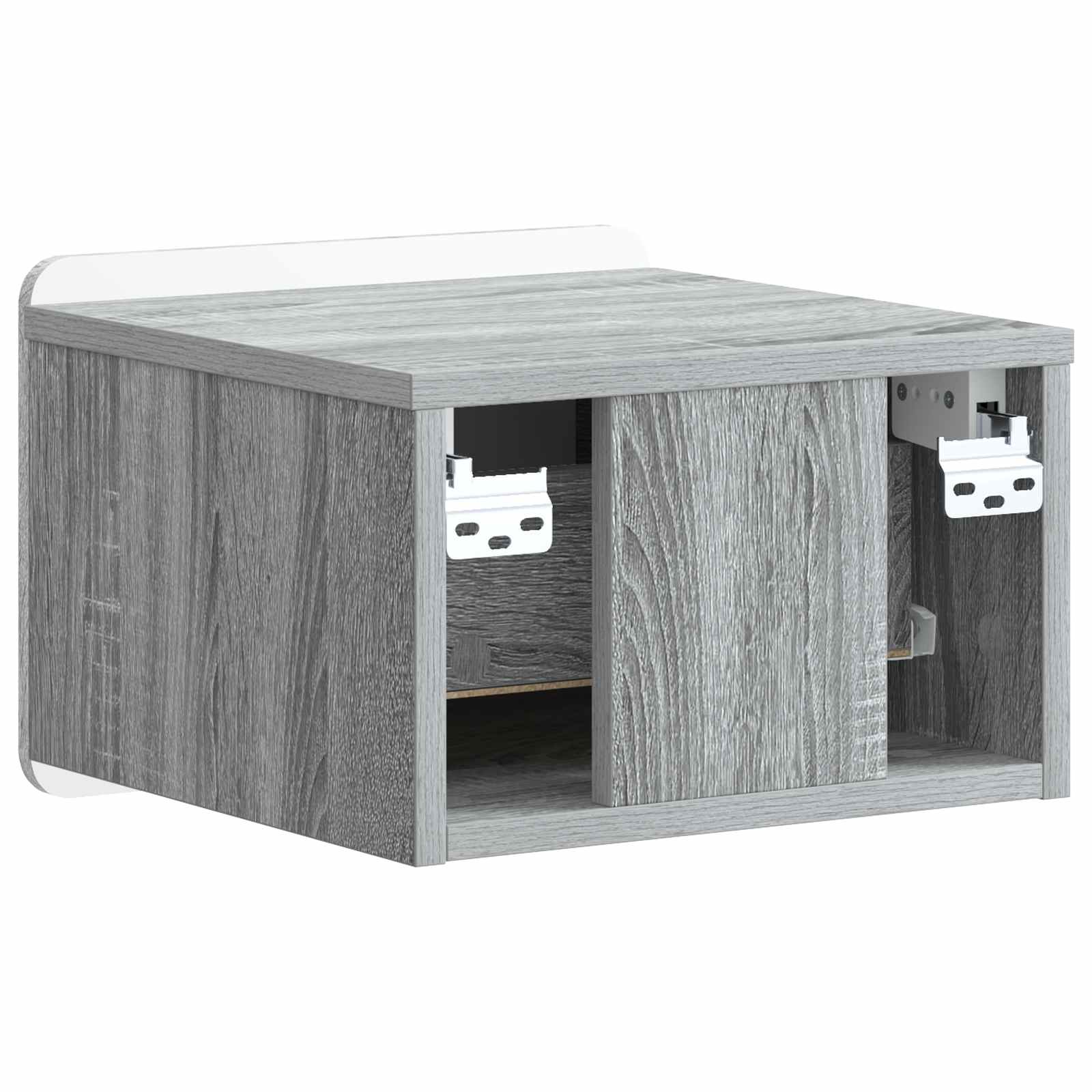 Mobiletto da notte a muro 2 pcs Grigio Sonoma 33 x 34,5 x 24 cm | homemem39