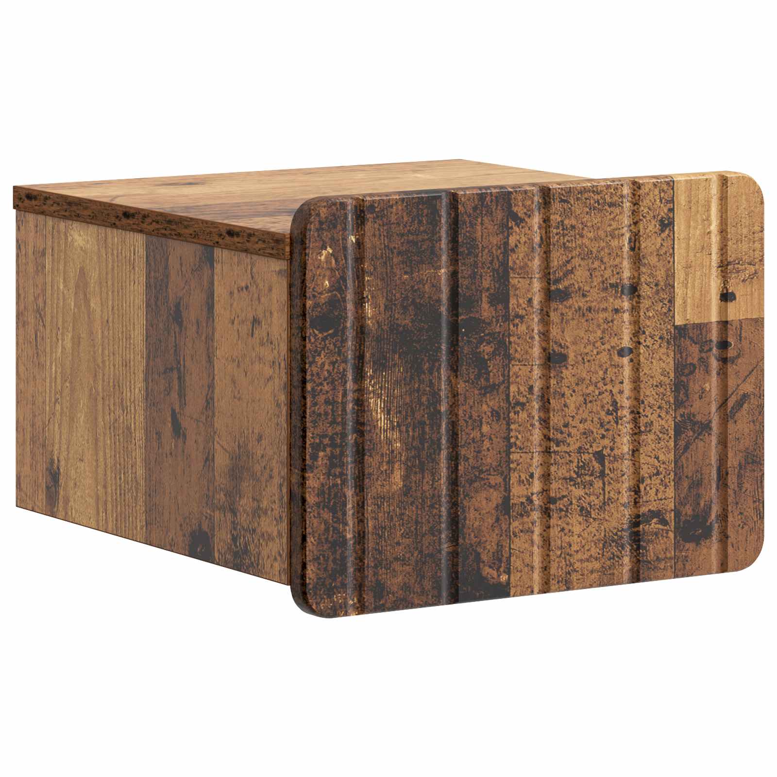 Mobiletto da notte a muro 2 pcs Legno antico 33 x 34,5 x 24 cm | homemem39