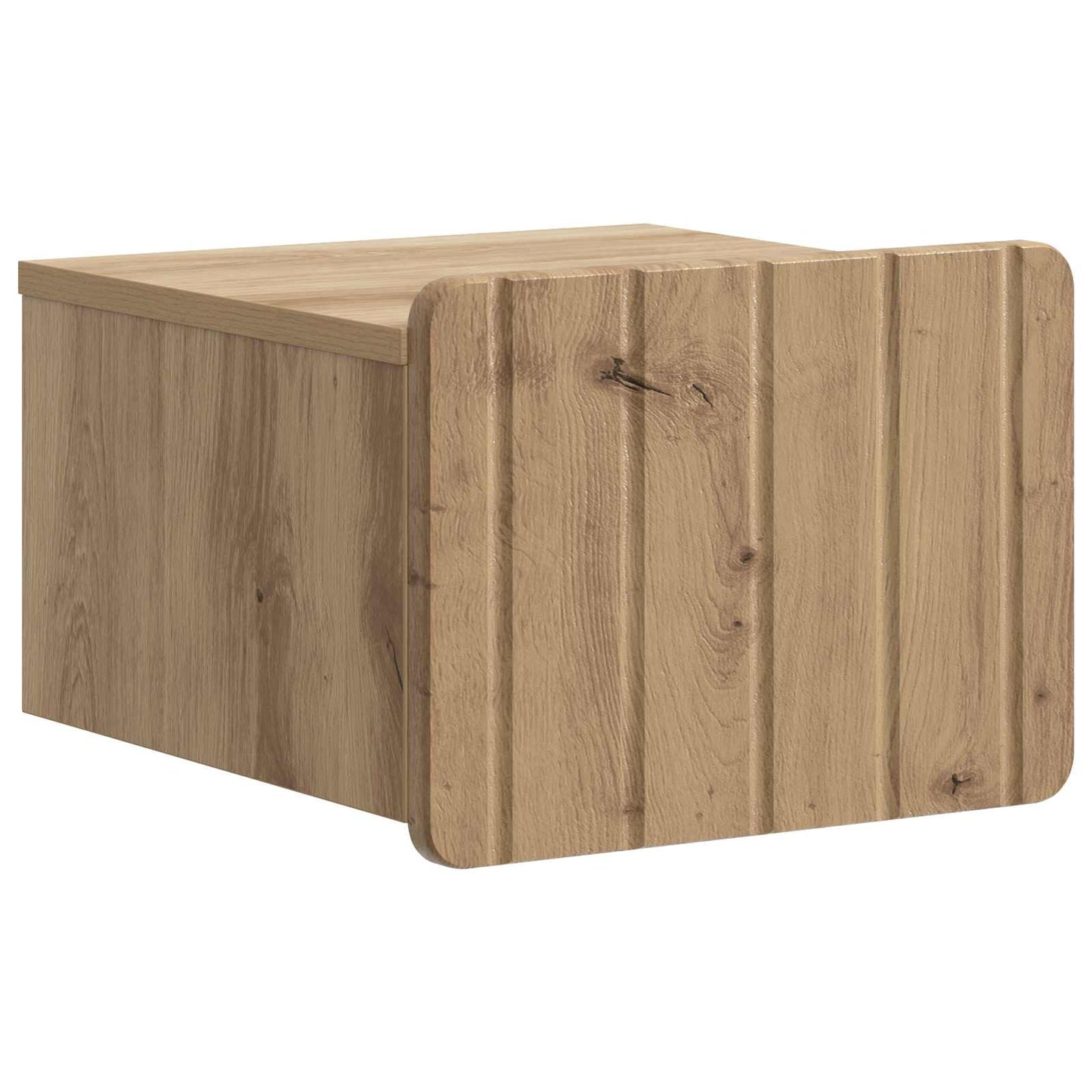 Mobiletto da notte a muro con cassetto 2 pcs Rovere Artigianale