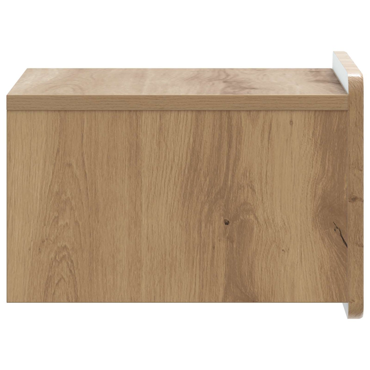 Mobiletto da notte a muro con cassetto 2 pcs Rovere Artigianale