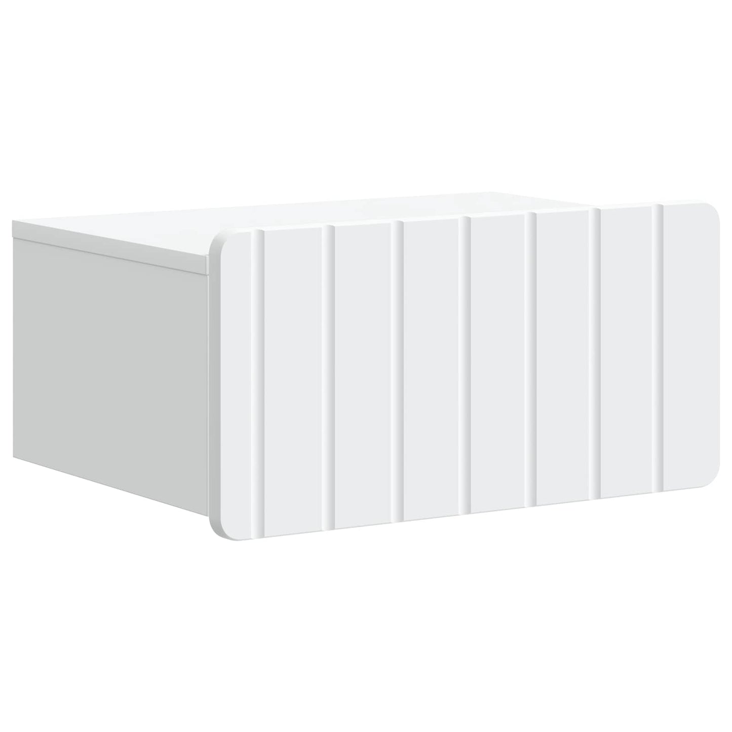 Mobiletto da notte a muro 2 pz Bianco 49 x 34,5 x 24 cm
