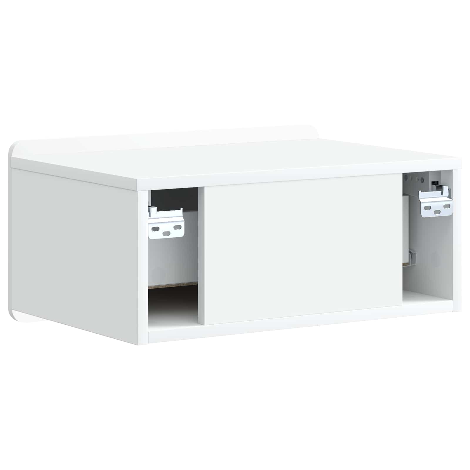 Mobiletto da notte a muro 2 pcs Bianco 49 x 34,5 x 24 cm | homemem39