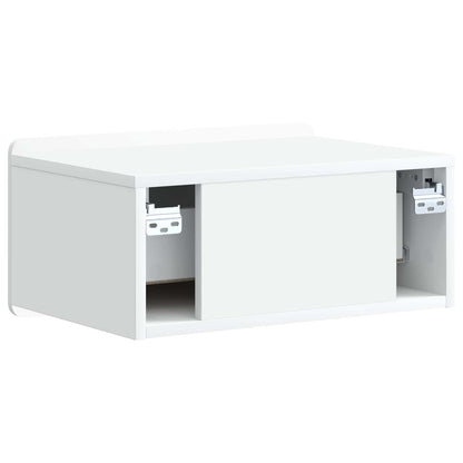 Mobiletto da notte a muro 2 pcs Bianco 49 x 34,5 x 24 cm | homemem39