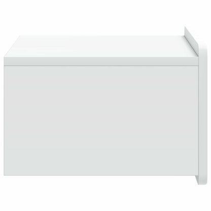 Mobiletto da notte a muro 2 pz Bianco 49 x 34,5 x 24 cm