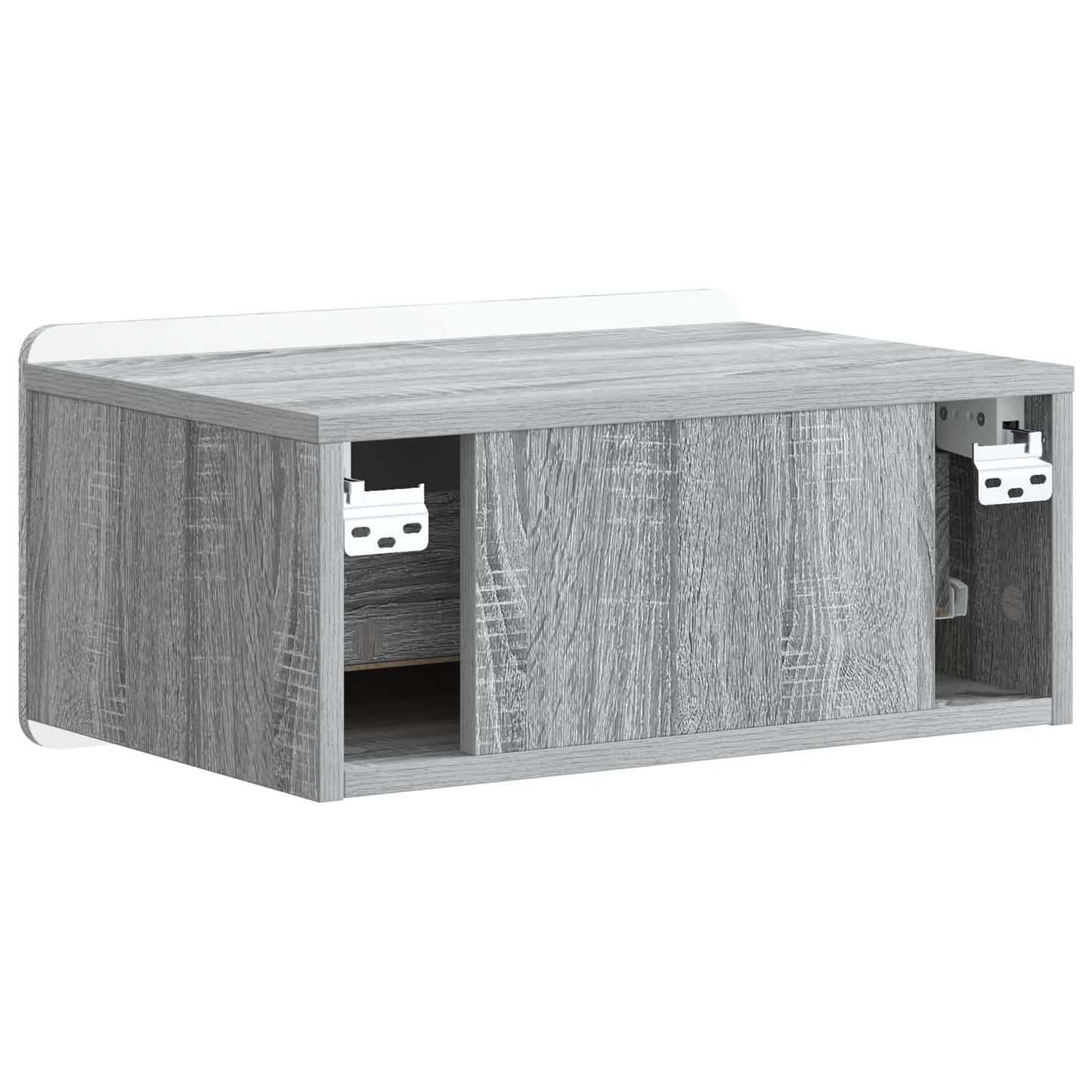Mobiletto da notte a muro Grigio Sonoma 49 x 34,5 x 24 cm | homemem39