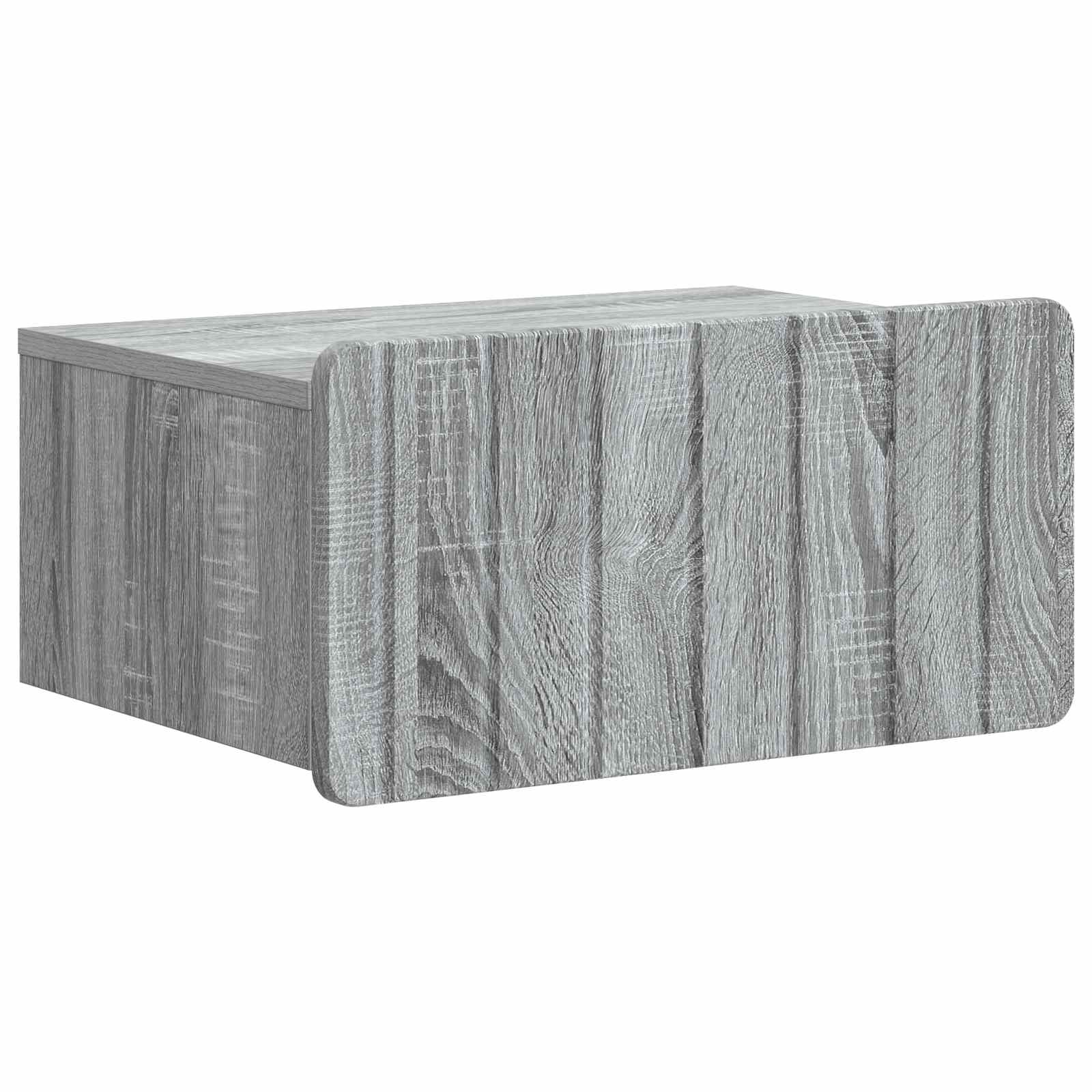 Mobiletto da notte a muro 2 pcs Grigio Sonoma 49 x 34,5 x 24 cm | homemem39
