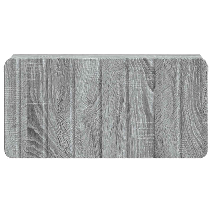 Mobiletto da notte a muro 2 pcs Grigio Sonoma 49 x 34,5 x 24 cm | homemem39