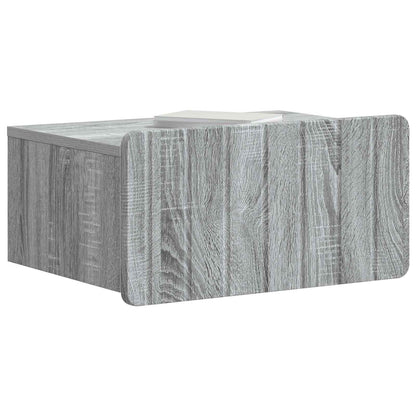 Mobiletto da notte a muro 2 pcs Grigio Sonoma 49 x 34,5 x 24 cm | homemem39