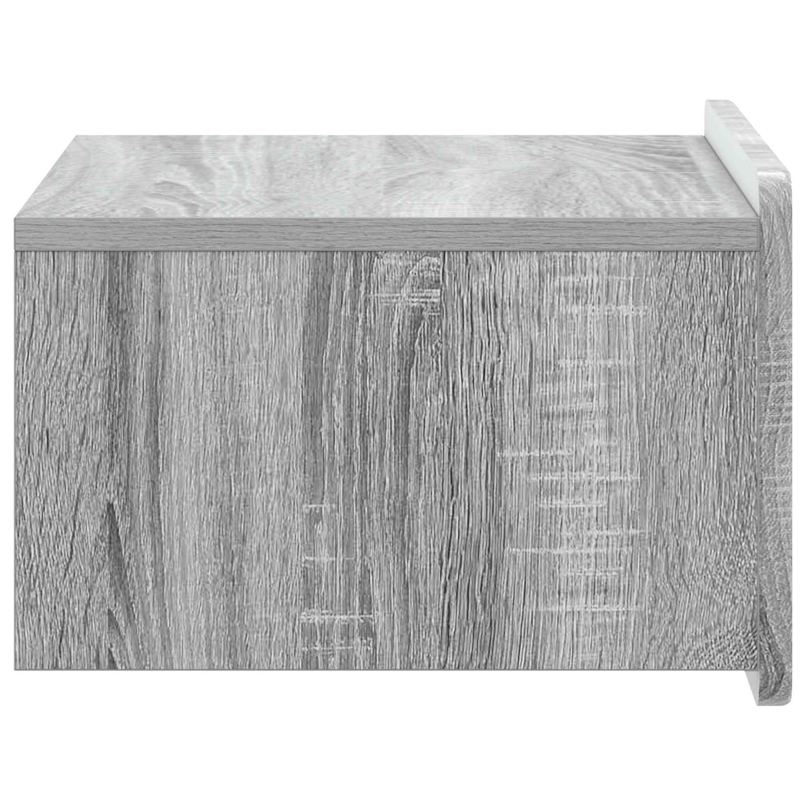 Mobiletto da notte a muro 2 pcs Grigio Sonoma 49 x 34,5 x 24 cm | homemem39