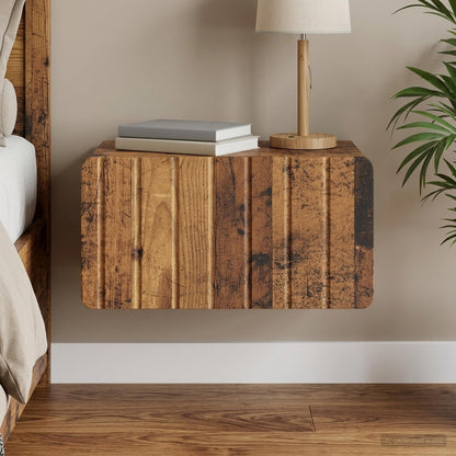 Mobiletto da notte a muro Legno antico 49 x 34,5 x 24 cm | homemem39