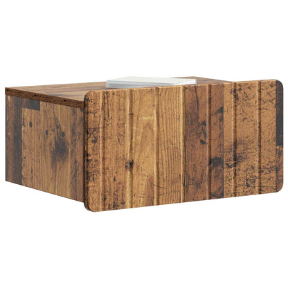 Mobiletto da notte a muro Legno antico 49 x 34,5 x 24 cm | homemem39