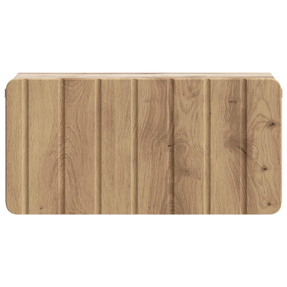 Mobiletto da notte a muro Rovere Artigianale 49 x 34,5 x 24 cm | homemem39