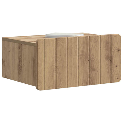 Mobiletto da notte a muro Rovere Artigianale 49 x 34,5 x 24 cm | homemem39