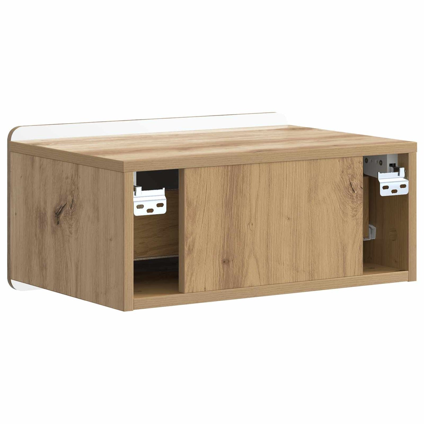 Mobiletto da notte a muro 2 pz Rovere Artigianale | homemem39