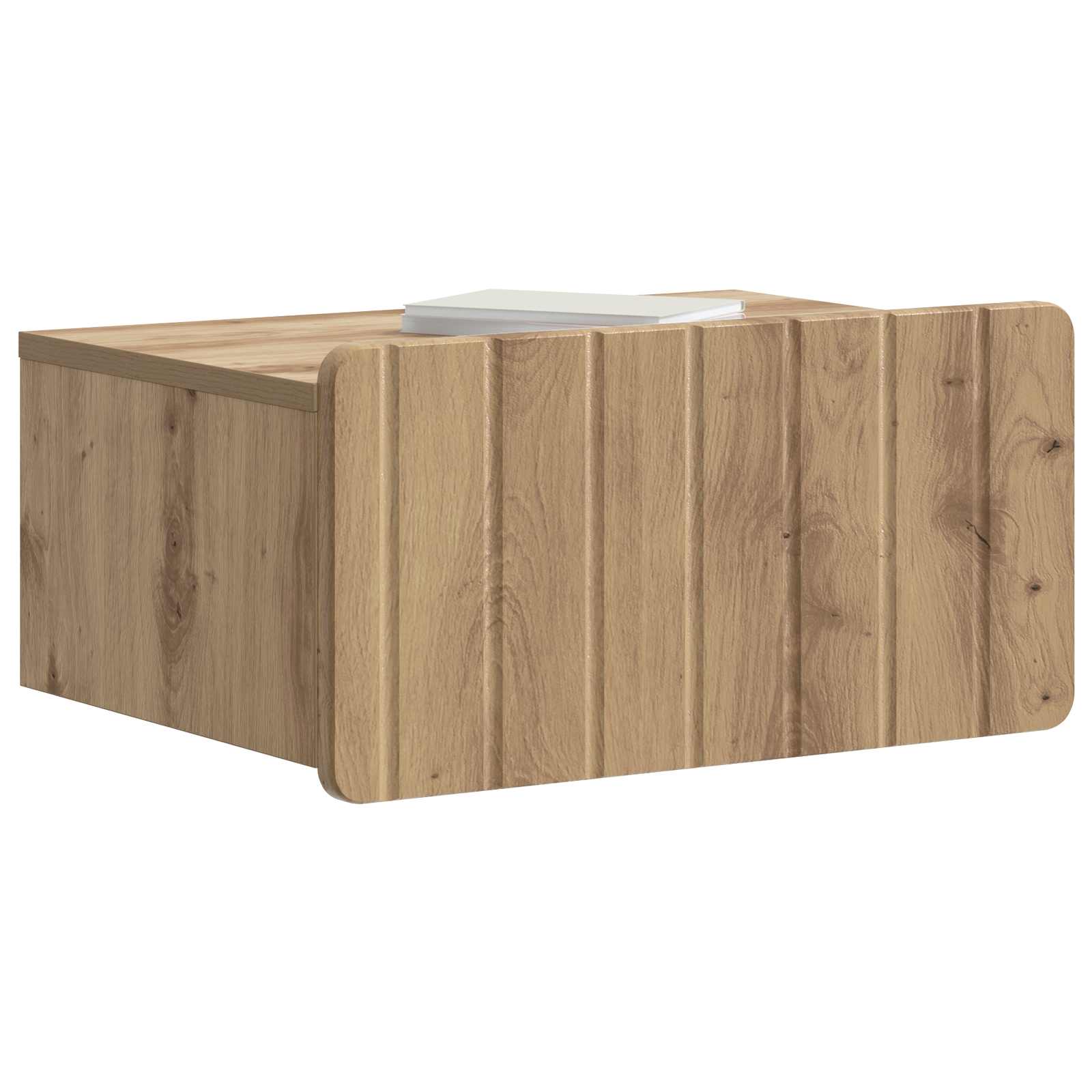 Mobiletto da notte a muro 2 pz Rovere Artigianale | homemem39