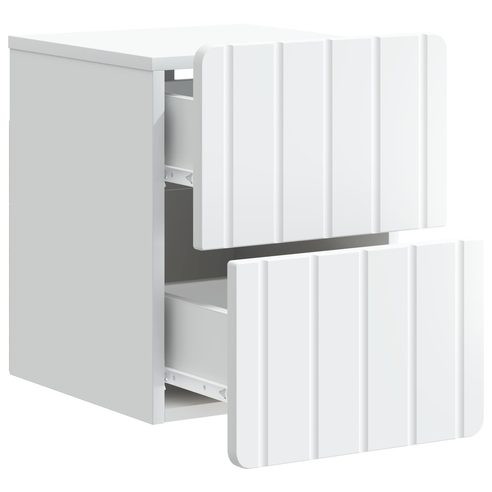 Mobiletto da notte a muro con cassetto Bianco 33 x 34,5 x 43 cm | homemem39