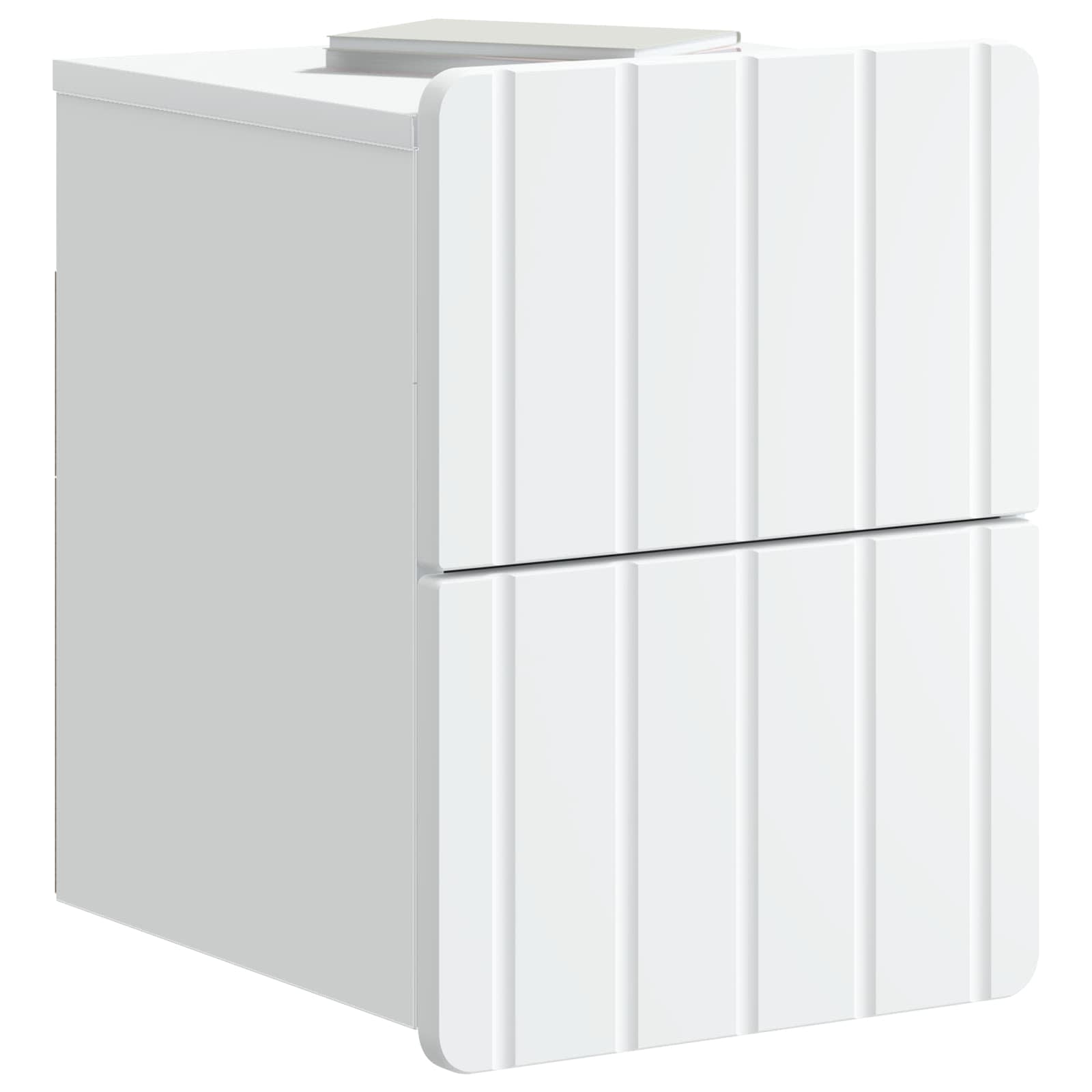Mobiletto da notte a muro con cassetto Bianco 33 x 34,5 x 43 cm | homemem39