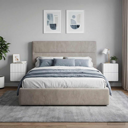Mobiletto da notte a muro 2 pz Bianco 33 x 34,5 x 43 cm
