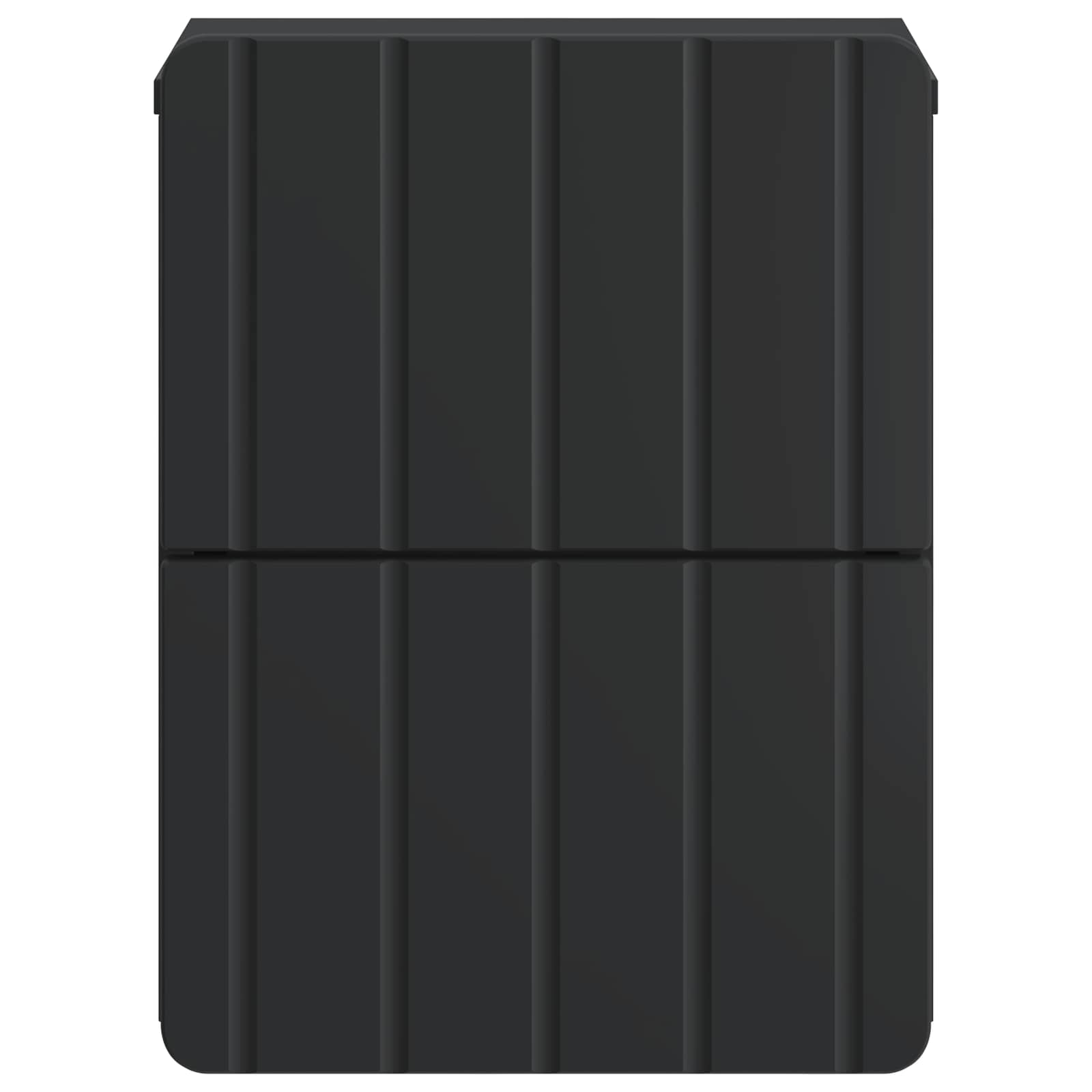 Mobiletto da notte a muro 2 pcs Nero 33 x 34,5 x 43 cm | homemem39