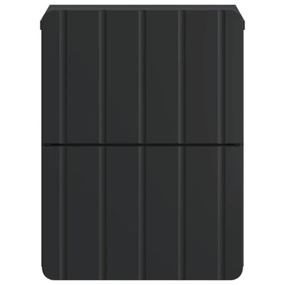 Mobiletto da notte a muro 2 pcs Nero 33 x 34,5 x 43 cm | homemem39