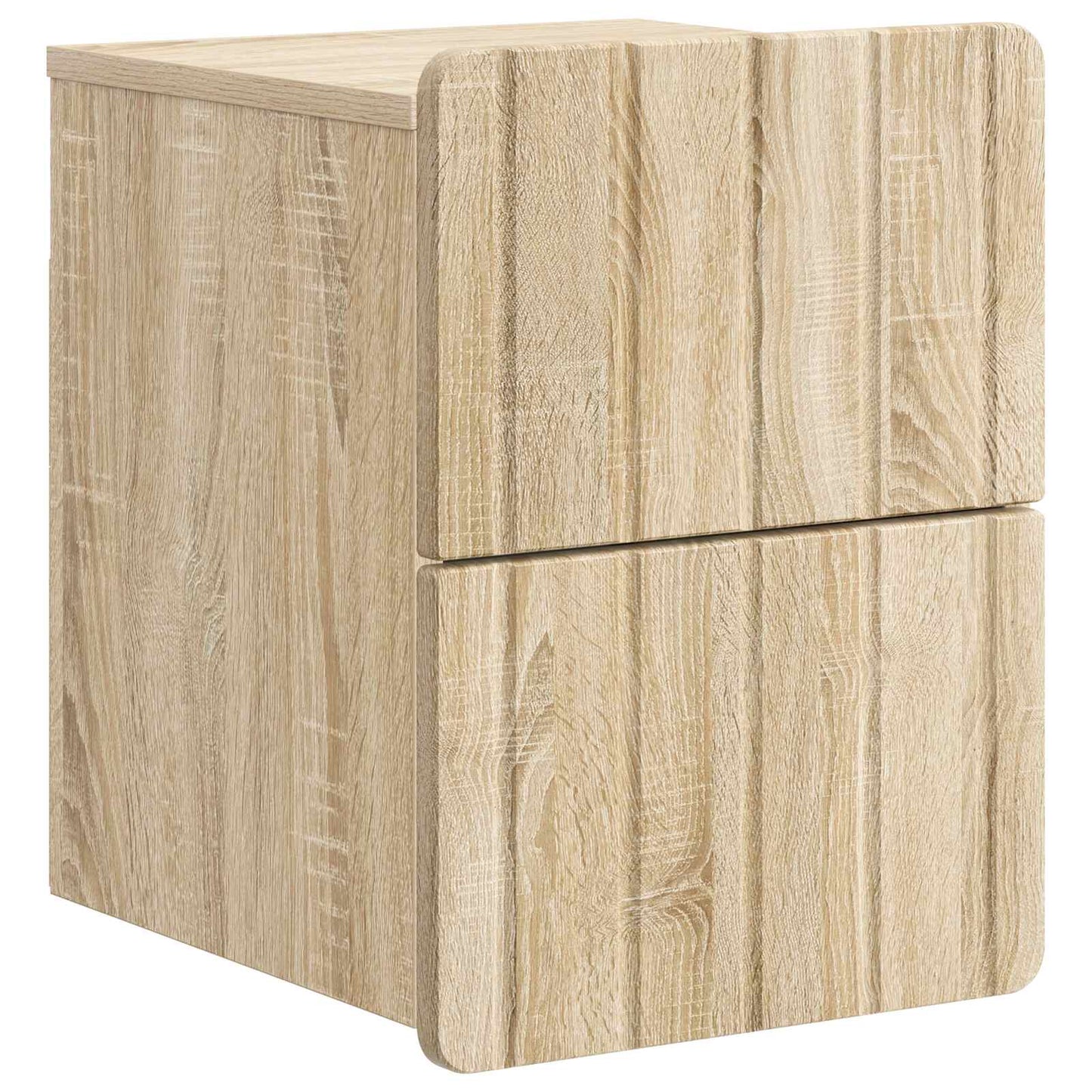 Mobiletto da notte a muro Rovere Sonoma 33 x 34,5 x 43 cm