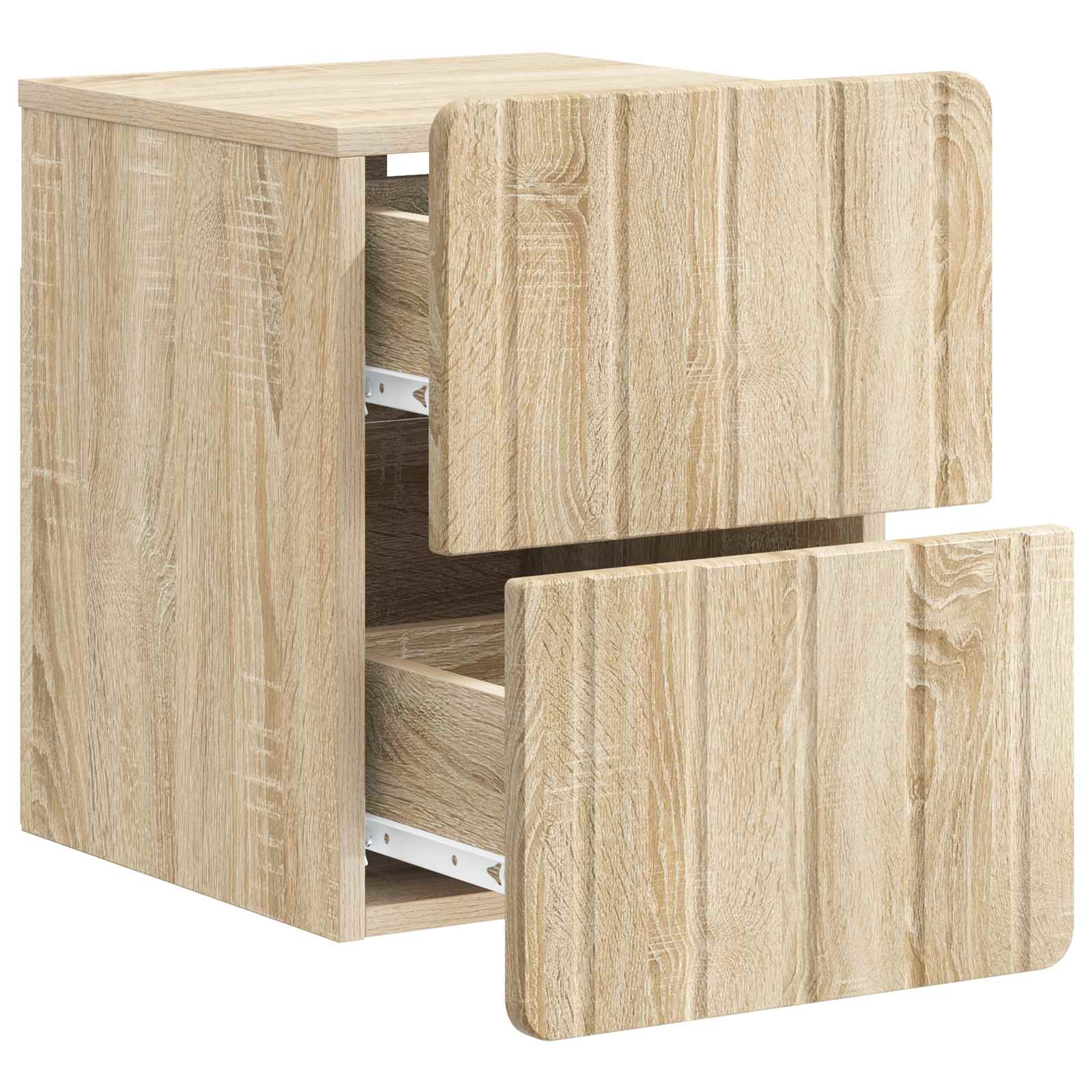 Mobiletto da notte a muro Rovere Sonoma 33 x 34,5 x 43 cm | homemem39