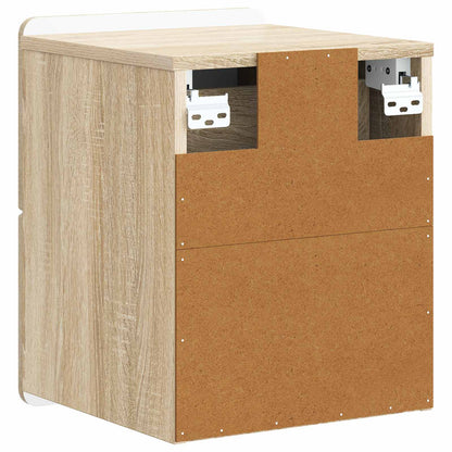 Mobiletto da notte a muro Rovere Sonoma 33 x 34,5 x 43 cm | homemem39