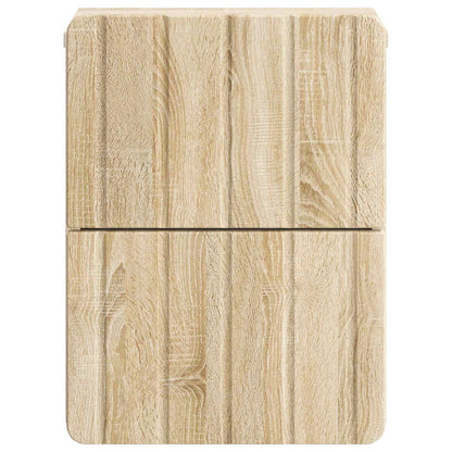 Mobiletto da notte a muro Rovere Sonoma 33 x 34,5 x 43 cm | homemem39