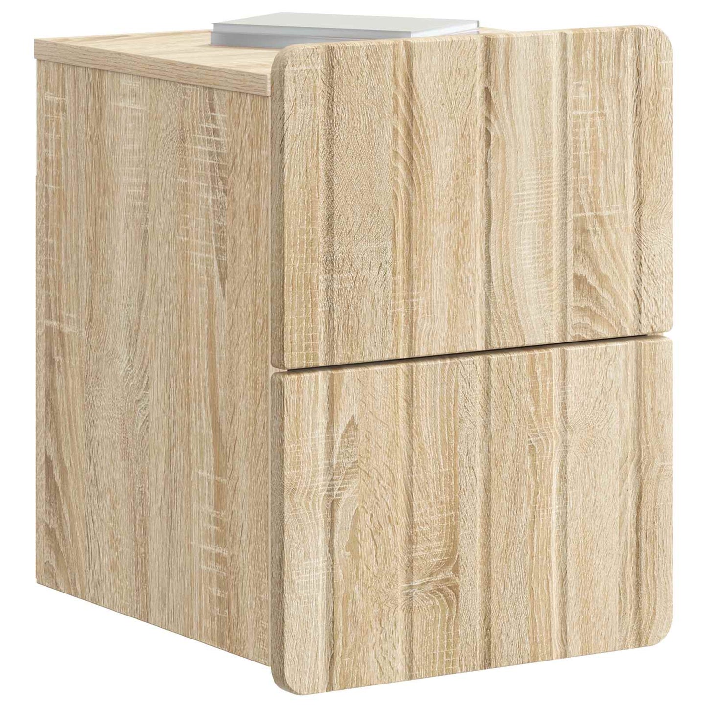 Mobiletto da notte a muro Rovere Sonoma 33 x 34,5 x 43 cm