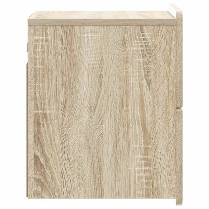 Mobiletto da notte a muro Rovere Sonoma 33 x 34,5 x 43 cm