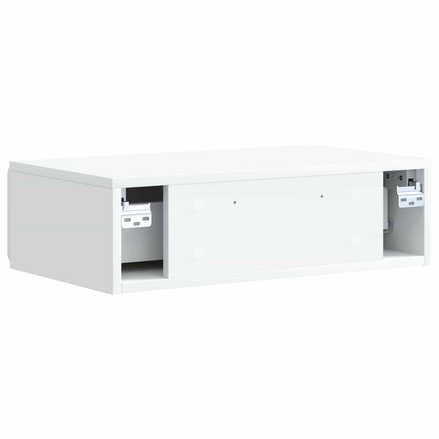 Tavolino da Parete Laterale Bianco 59 x 34,5 x 17 cm | homemem39
